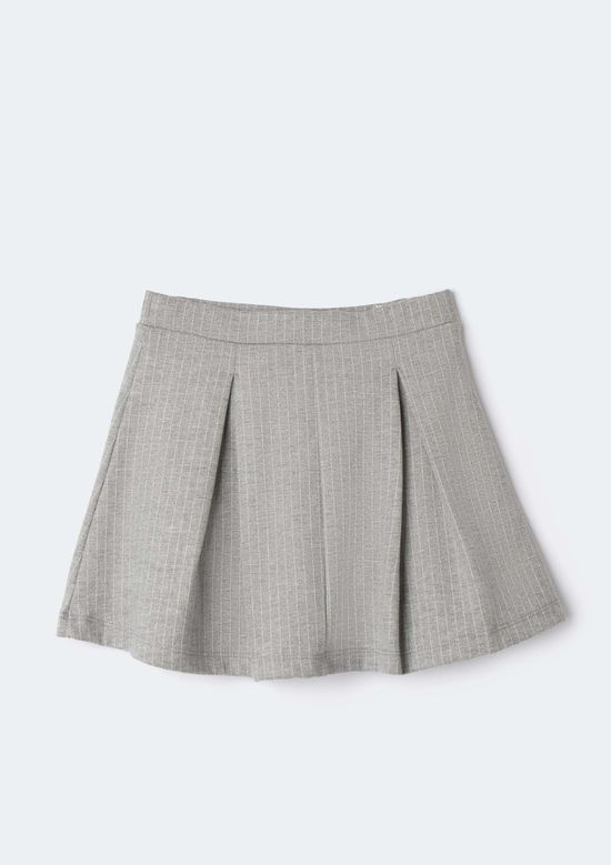 Foto do produto: Shorts Saia Infantil Com Pregas - Cinza