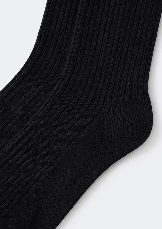 Foto do produto: Meia Unissex Cano Longo Em Algodão Pima - Preto