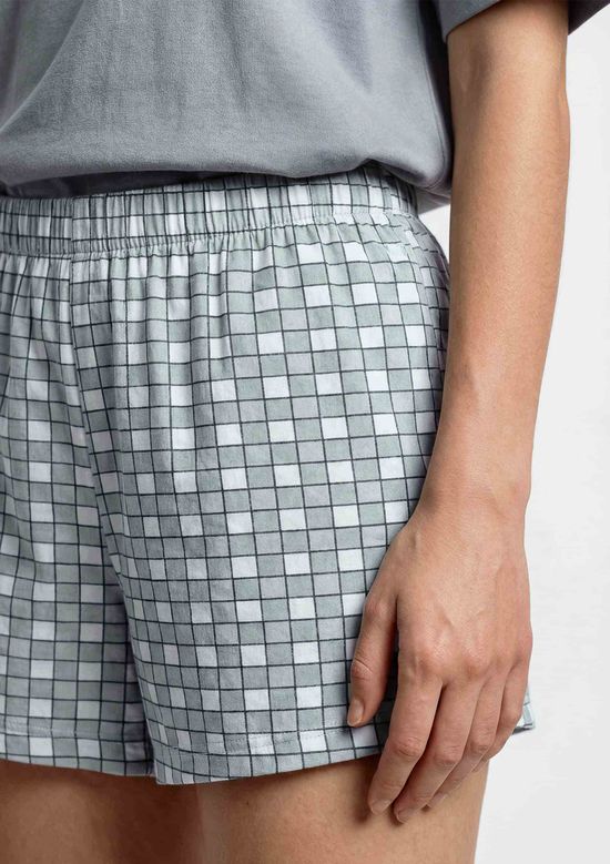 Foto do produto: Pijama Curto Feminino Box Estampado - Cinza