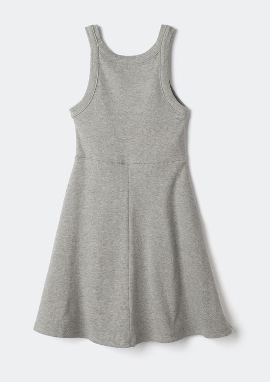 Foto do produto: Vestido Infantil Curto Canelado - Cinza