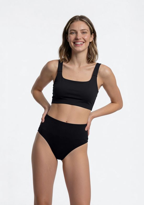 Foto do produto: Calcinha Caleçon Sem Costura - Preto
