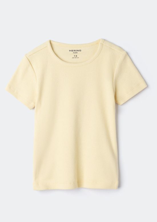 Foto do produto: Blusa Manga Curta Infantil Menina Em Ribana - Amarelo