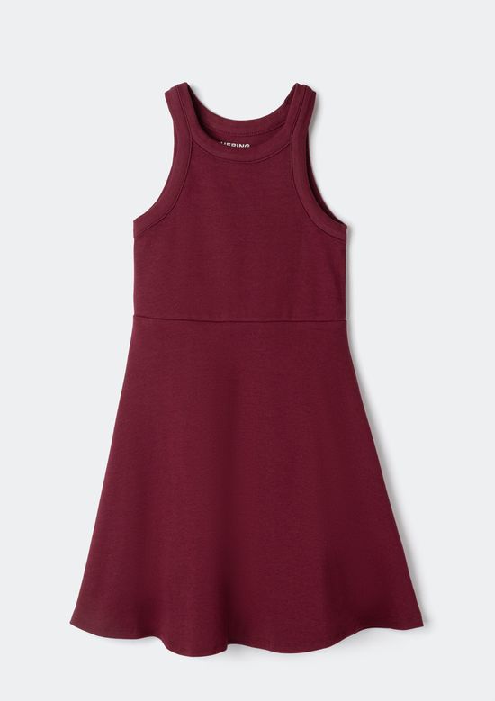 Foto do produto: Vestido Infantil Curto Canelado - Vinho