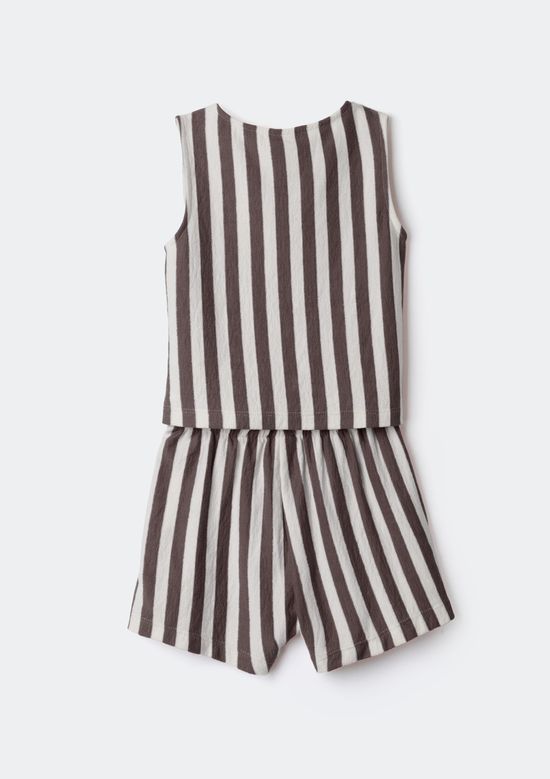 Foto do produto: Conjunto Infantil Menina Fio Tinto Texturizado - Marrom