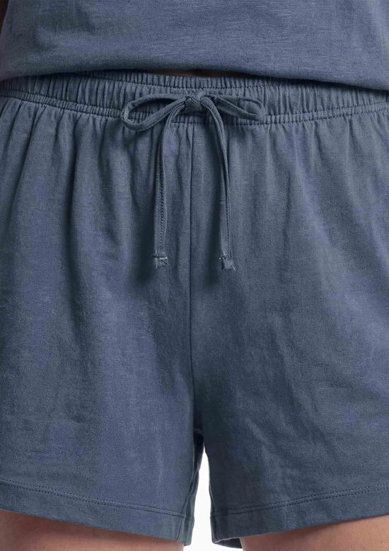 Foto do produto: Pijama Feminino Curto Box Em Algodão - Azul