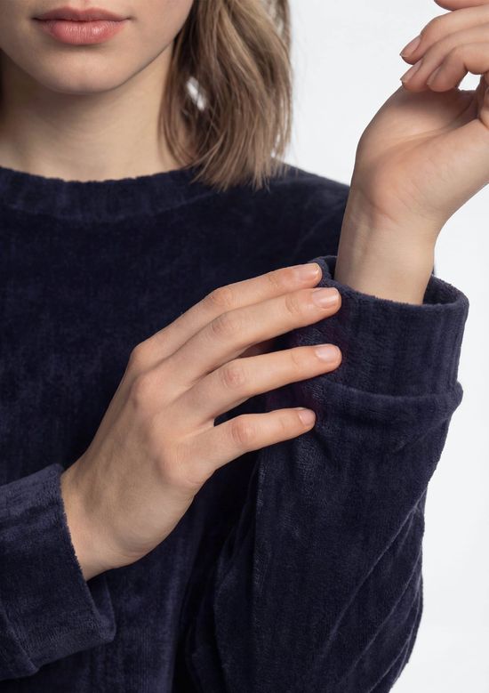 Foto do produto: Pijama Longo Feminino Em Fleece - Azul