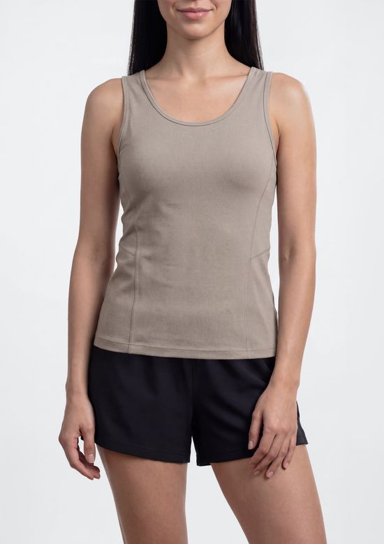 Foto do produto: Regata Esportiva Feminina Easy Care - Caqui