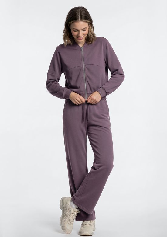 Foto do produto: Calça Feminina Pantalona Em Plush - Roxo