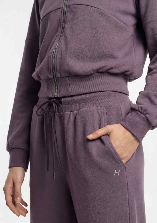 Foto do produto: Calça Feminina Pantalona Em Plush - Roxo