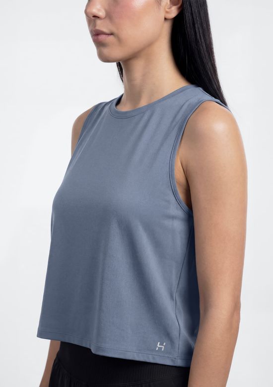 Foto do produto: Regata Esportiva Feminina Básica Easy Care - Azul