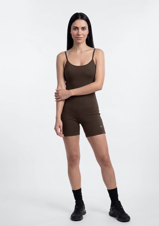 Foto do produto: Macaquinho Esportivo Feminino Proteção UV 50+ - Marrom