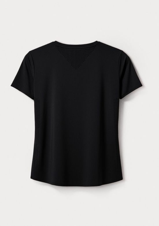 Foto do produto: Camiseta Esportiva Feminina Alta Performance - Preto