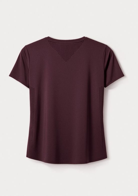 Foto do produto: Camiseta Esportiva Feminina Alta Performance - Vinho