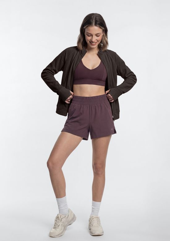 Foto do produto: Top Esportivo Alta Cobertura - Vinho