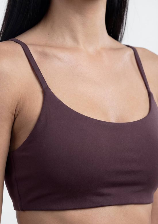 Foto do produto: Top Esportivo Alças Finas Abertura Costas - Roxo