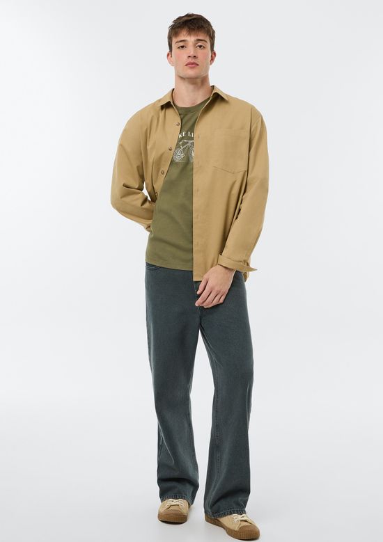 Foto do produto: Camiseta Masculina Manga Curta Com Estampa - Verde