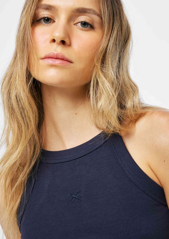 Foto do produto: Regata Feminina Hit Com Bordado - Azul