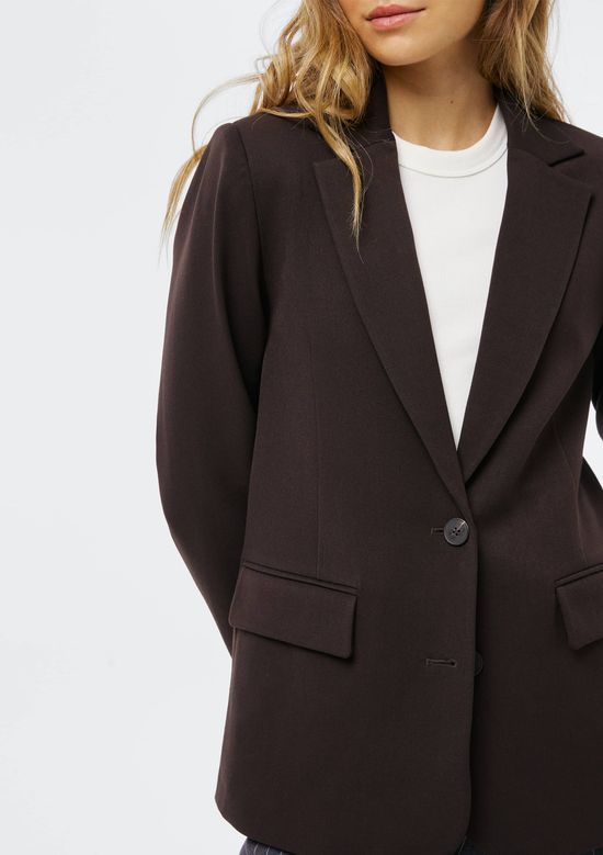 Foto do produto: Blazer Feminino Com Ombreira - Marrom