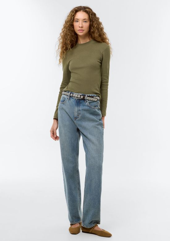 Foto do produto: Blusa Feminina Gola Alta Canelada - Verde