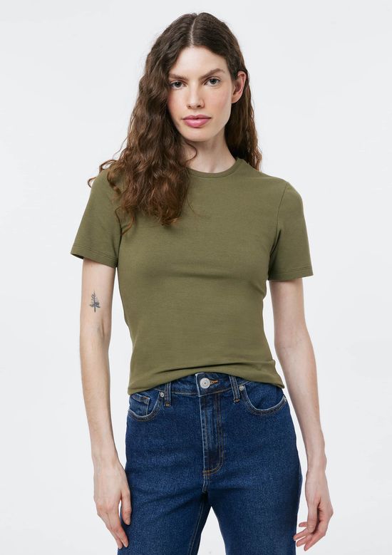 Foto do produto: Camiseta Feminina Manga Curta Em Malha - Verde