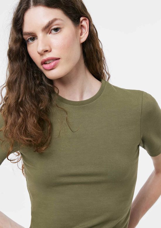Foto do produto: Camiseta Feminina Manga Curta Em Malha - Verde