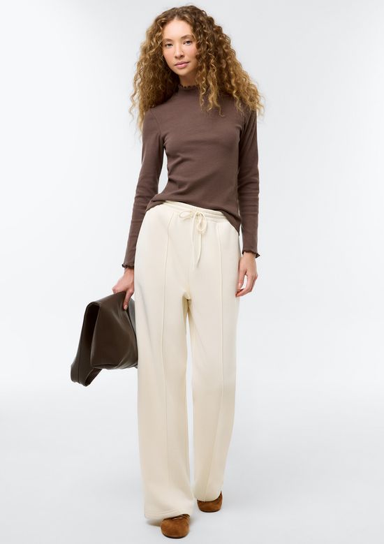 Foto do produto: Blusa Feminina Manga Longa Com Elastano - Marrom