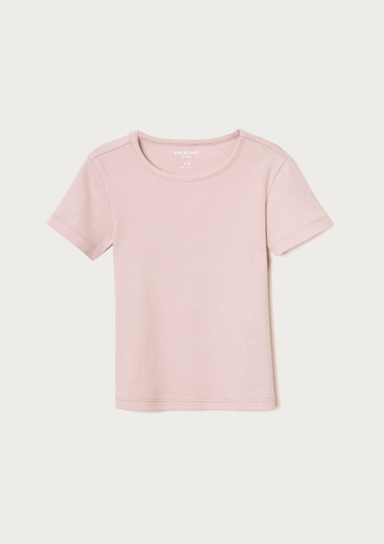 Foto do produto: Blusa Manga Curta Infantil Menina Em Ribana - Rosa