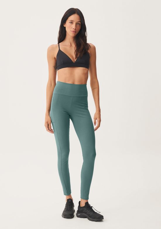 Foto do produto: Calça Legging Feminina Esportiva Com Fio LYCRA® - Verde
