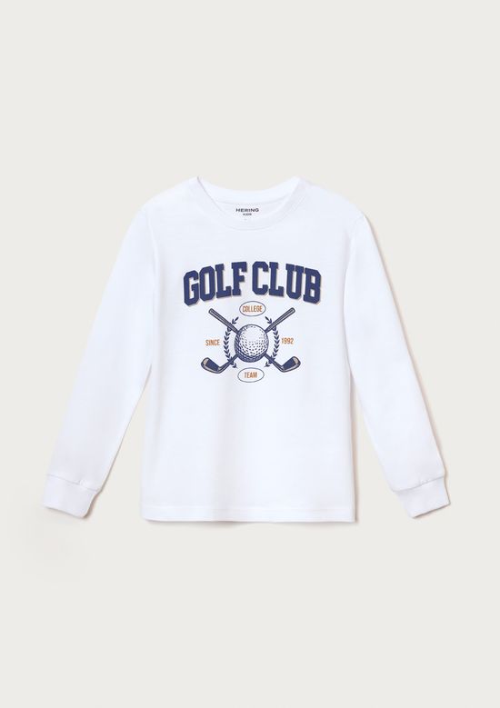 Foto do produto: Camiseta Infantil Menino Manga Longa Com Estampa Hering Kids - Branco