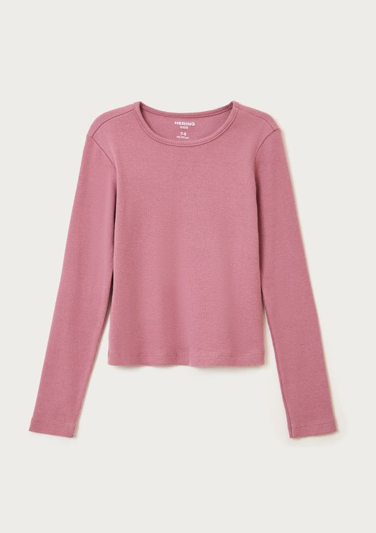 Foto do produto: Blusa Manga Longa Infantil Menina Em Ribana - Rosa