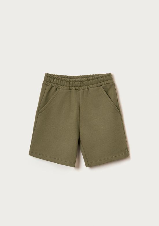 Foto do produto: Bermuda Básica Infantil Menino Em Moletom - Verde