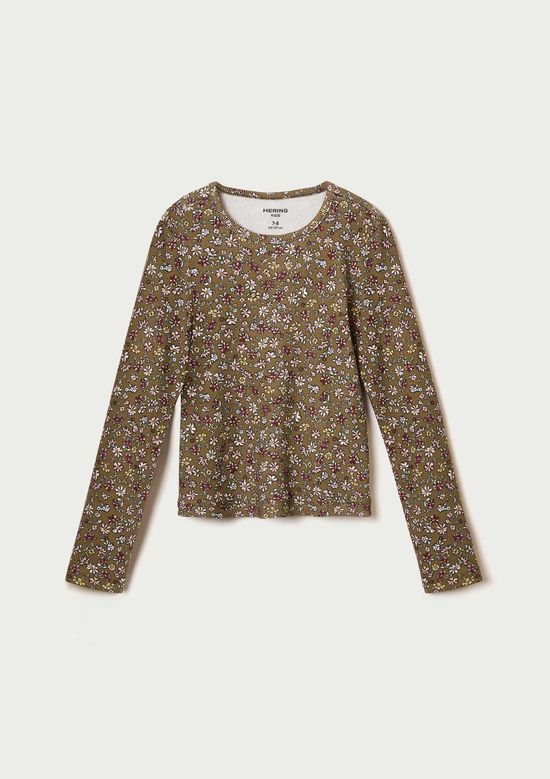 Foto do produto: Blusa Infantil Menina Manga Longa Em Ribana - Caqui