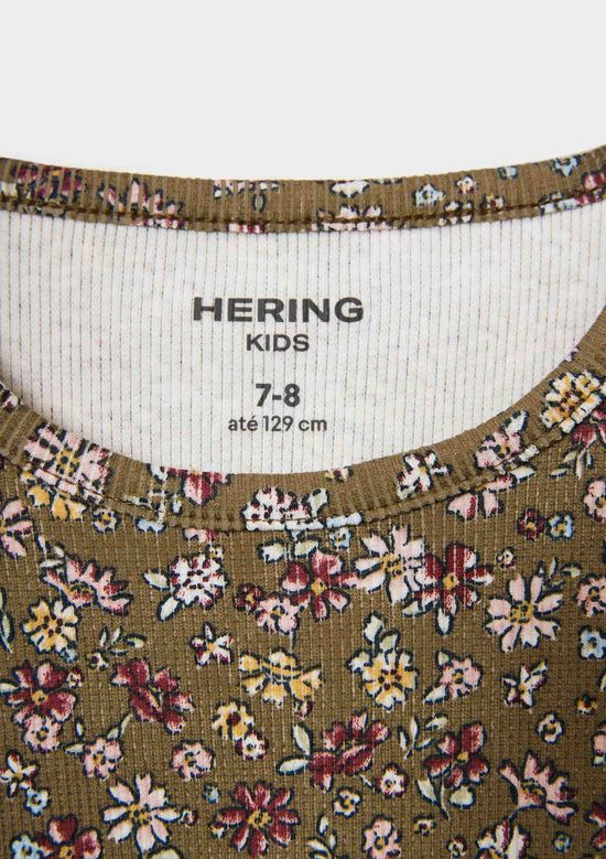 Foto do produto: Blusa Infantil Menina Manga Longa Em Ribana - Caqui