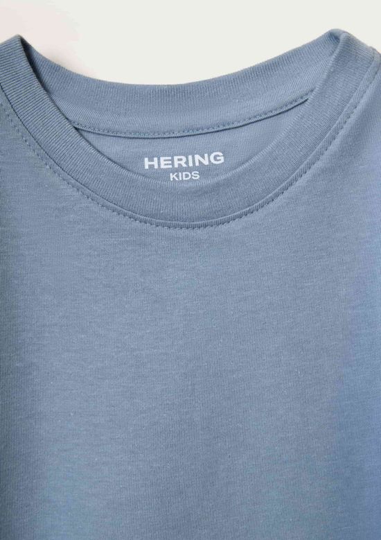 Foto do produto: Camiseta Básica Infantil Menino Manga Curta Slim - Azul