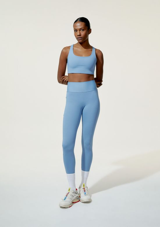 Foto do produto: Calça Legging Feminina Esportiva Com Fio LYCRA® - Azul
