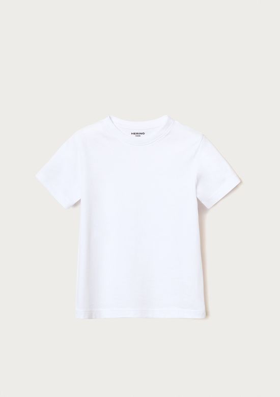 Foto do produto: Camiseta Básica Infantil Menino Manga Curta Slim - Branco