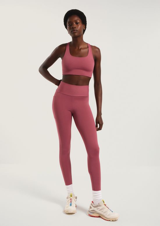 Foto do produto: Calça Legging Feminina Esportiva Com Fio LYCRA® - Rosa