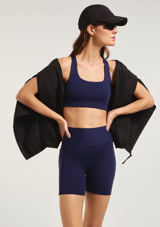 Foto do produto: Top Esportivo Feminino Hero Com Fio Lycra® - Azul