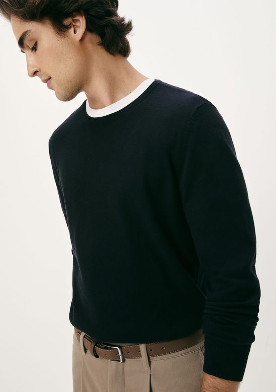 Foto do produto: Blusão Básico Masculino Regular Em Tricô - Preto