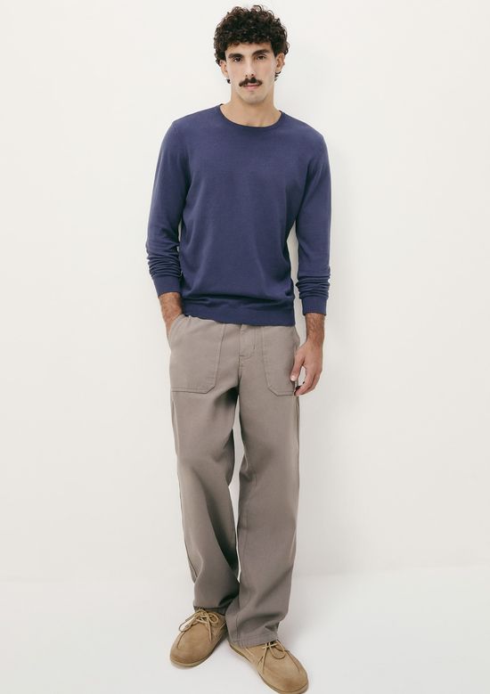 Foto do produto: Suéter Básico Masculino Regular - Azul