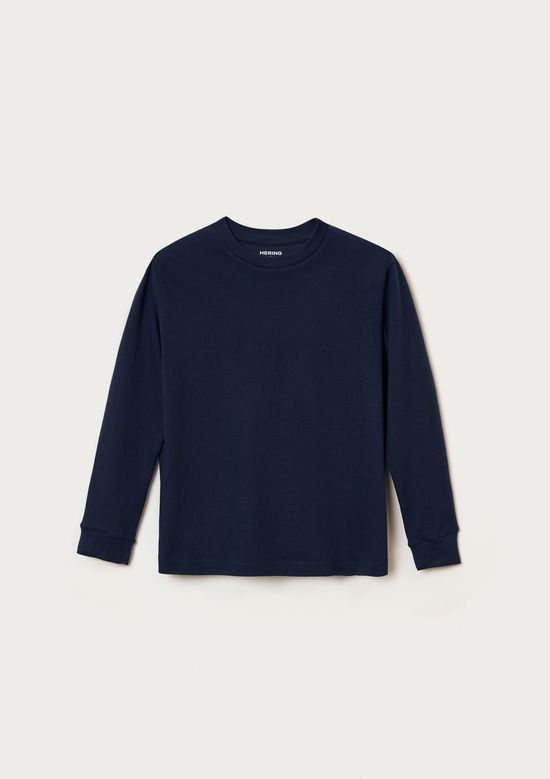 Foto do produto: Camiseta Básica Infantil Menino Manga Longa - Azul