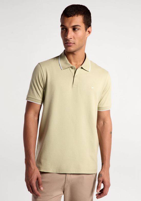Foto do produto: Camisa Polo Básica Masculina Super Cotton Com Bordado - Verde