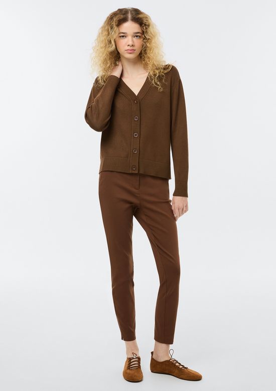 Foto do produto: Cardigan Feminino Decote V Em Tricô - Marrom