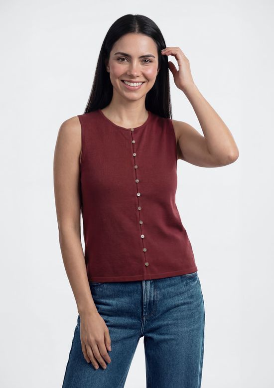 Foto do produto: Regata Feminina Alças Médias Com Elastano - Vermelho