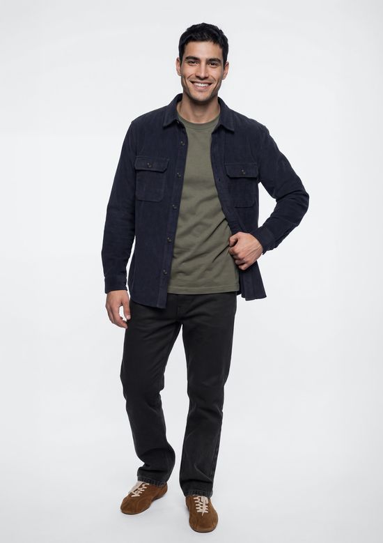 Foto do produto: Camiseta Básica Masculina Manga Longa Comfort Super Cotton - Verde