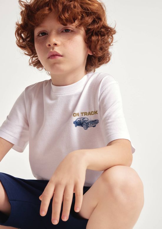 Foto do produto: Camiseta Infantil Menino Regular Estampada - Branco