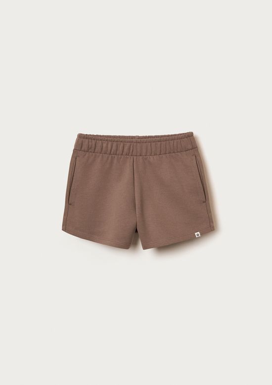 Foto do produto: Shorts Infantil Menina Runner Em Moletinho - Marrom