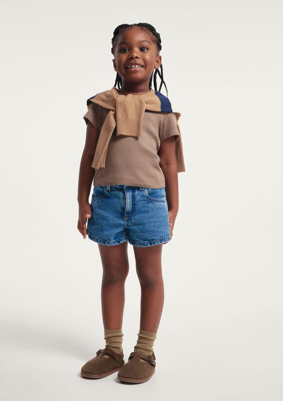 Foto do produto: Shorts Jeans Infantil Menina - Azul