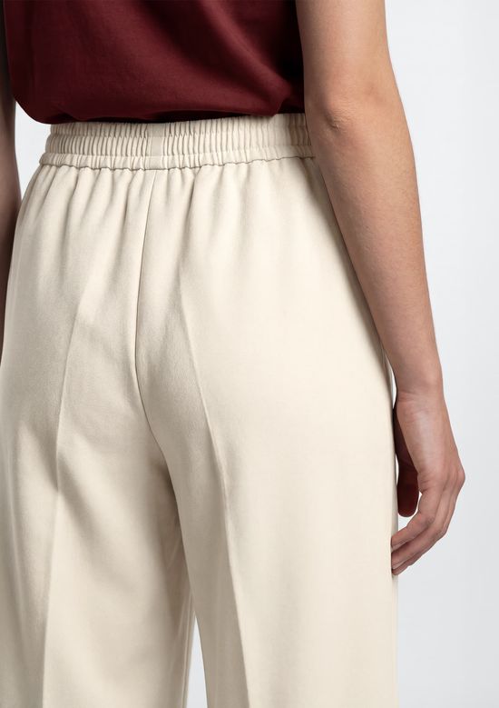 Foto do produto: Calça Feminina Cintura Média Pantalona - Creme