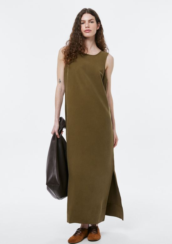 Foto do produto: Vestido Midi Peach Touch Evasê - Verde